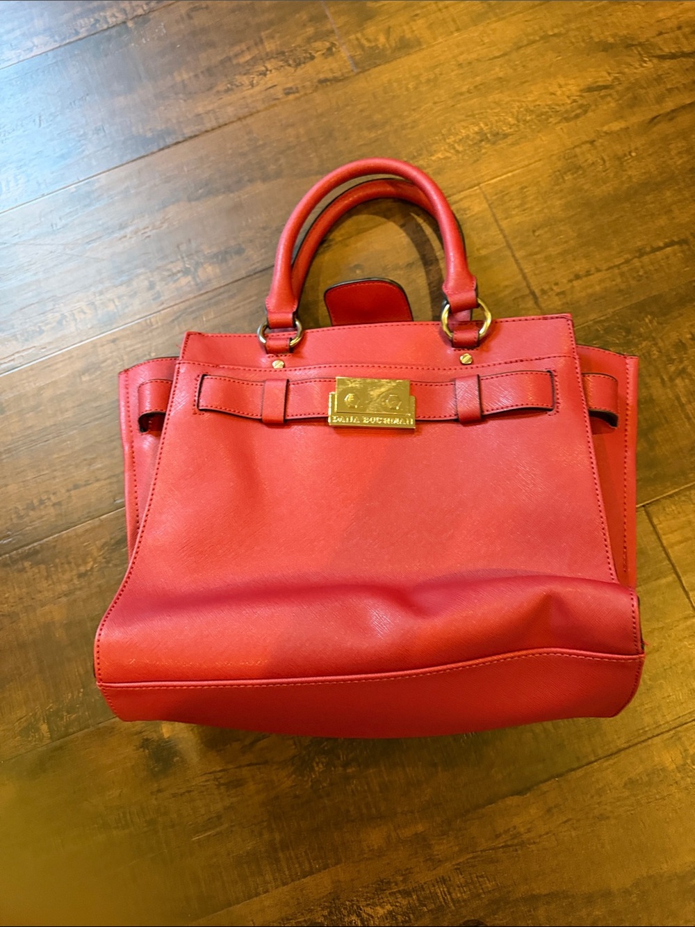 Dana Buchman red tote purse